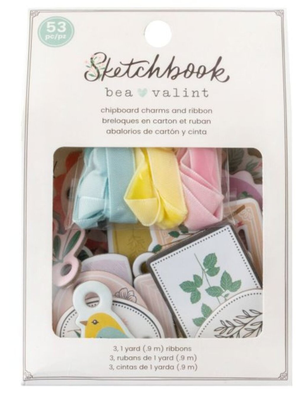 Bea Valint Sketchbook Charmers-53 Pieces - NIB